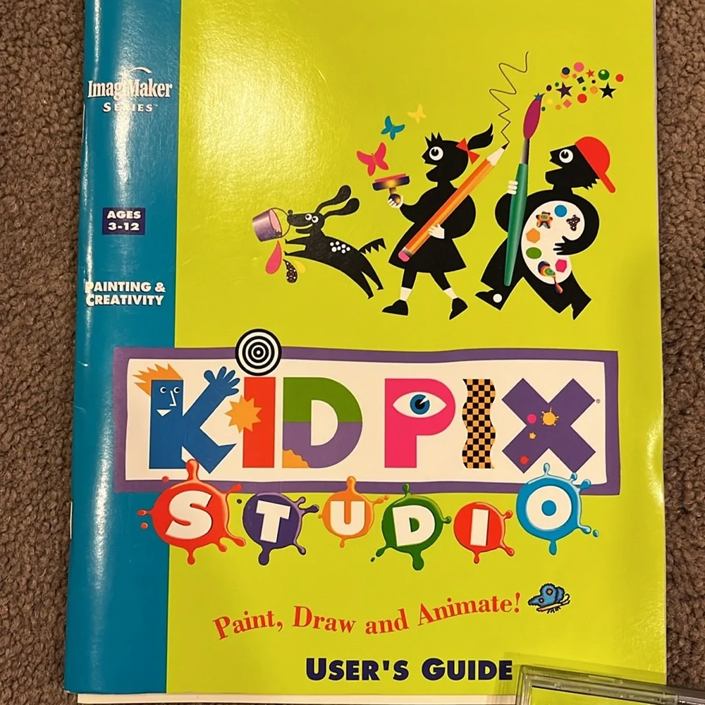 🌻 5/$15 Brøderbund KidPix studio cd